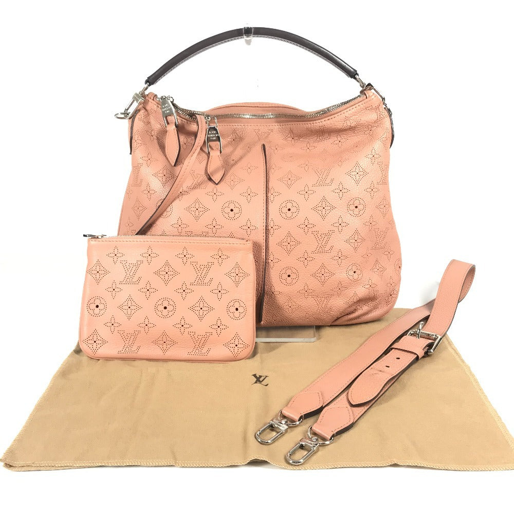 LOUIS VUITTON M94276 Monogram Mahina Selene PM Crossbody Bag, Tote Bag, Handbag, 2-Way Bag, Shoulder Bag, Monogram Mahina Leather, Women's, Rose Pink