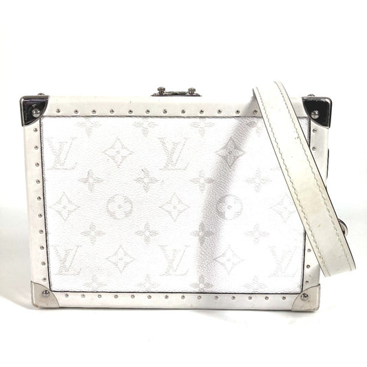 LOUIS VUITTON M11049 Taigarama Clutch Box Bag Crossbody Pochette BOX Clutch Bag Shoulder Bag Monogram Canvas Women's White