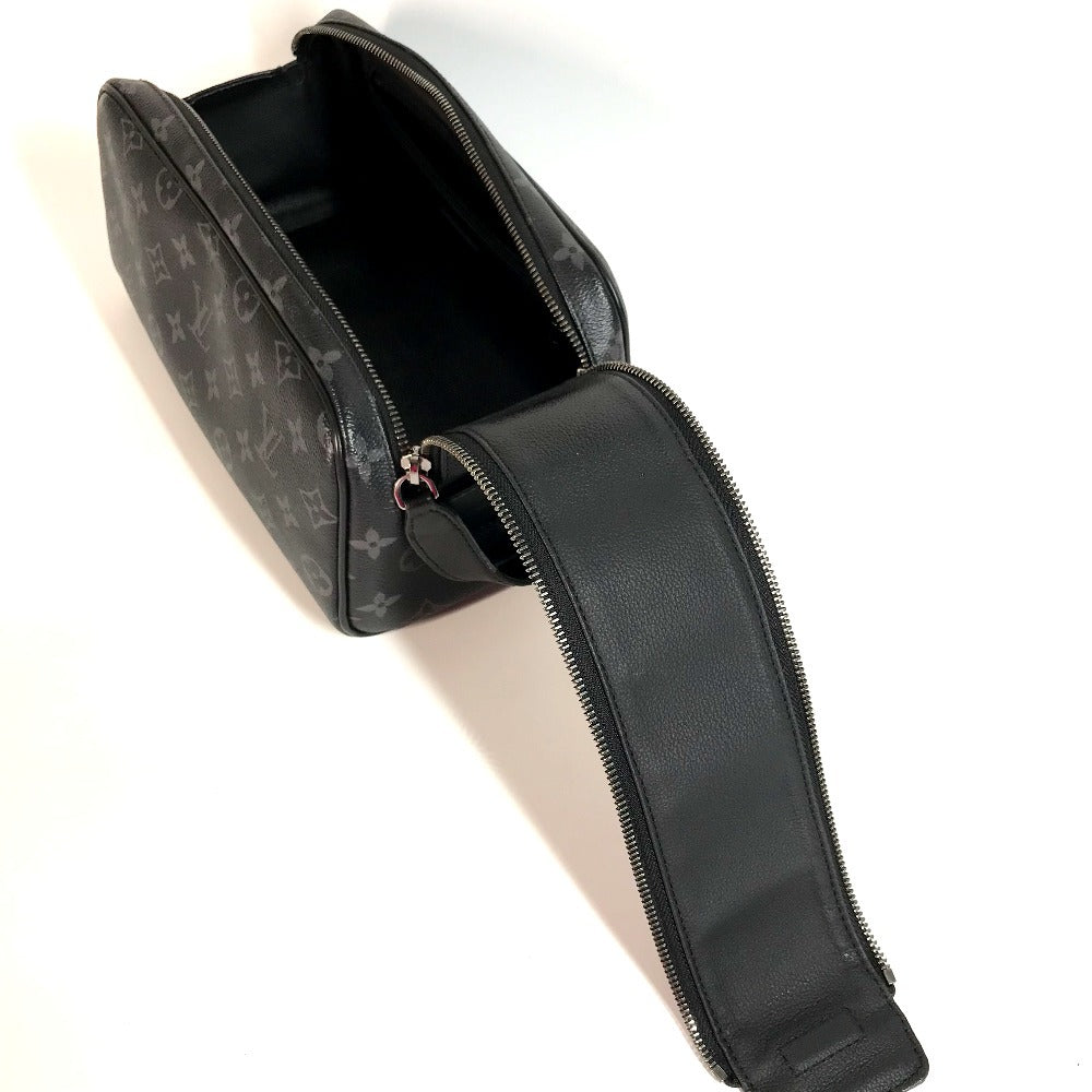 LOUIS VUITTON M46354 モノグラムエクリプス ドップ・キット クラッチバッグ 持ち手つき カバン ポーチ セカンドバッグ キャンバス メンズ ブラック