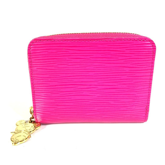 Louis Vuitton M14144 Jepun Limited Epi Takashi Murakami Lv × Tm Zippy Coin Purse Wallet Coin Purse Round Zipper Coin Case Epi Ladies Ladies Cute Pink Pink Pink Pink Pink Pink