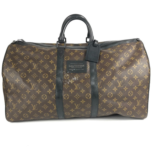 LOUIS VUITTON M41411 モノグラムウォータープルーフ キーポル・バンドリエール55 カバン 旅行バッグ ボストンバッグ モノグラムキャンバス ユニセックス ブラウン