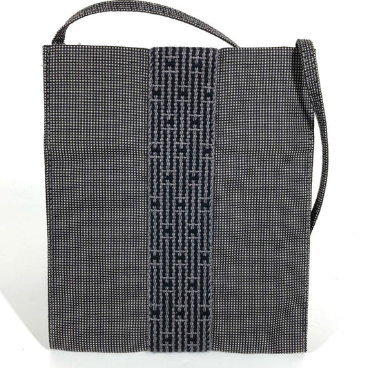HERMES Air Line Pouch, Crossbody Shoulder Bag, Polyester, Unisex, Gray