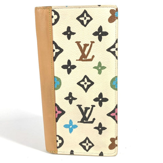 Louis Vuitton M833335 Monogram Craggy Portefeuil Brazza Nm Long Wallet Bifold Long Wallet Canvas Unisex Vanilla White Series