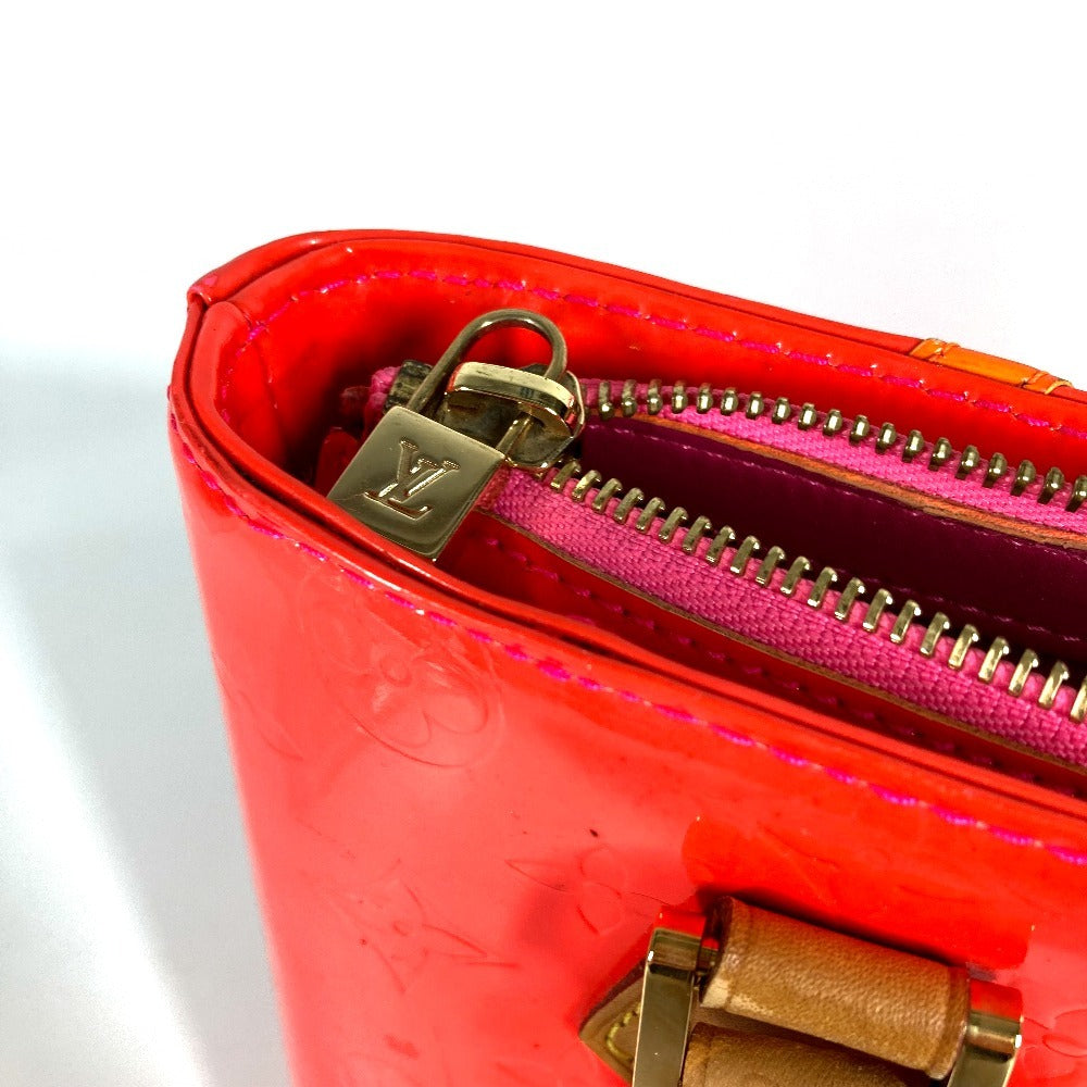 LOUIS VUITTON M91933 Monogram Vernis Fluo Houston Bolso Bolso de mano Bolso de hombro Monogram Vernis Canvas Unisex Fucsia Rosa