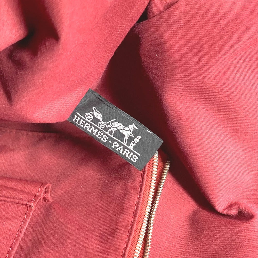 HERMES Four Toe Porte de Cuman Bag Tote Bag Handbag Business Bag Canvas Unisex Wine Red