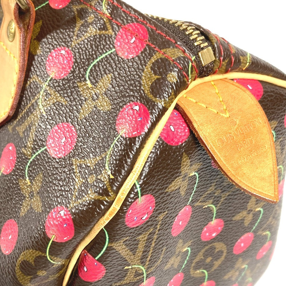 LOUIS VUITTON M95009 モノグラムチェリー 村上隆 スピーディ25 スピーディ 25 カバン ミニボストンバッグ ハンドバッグ モノグラムチェリーキャンバス レディース レッド