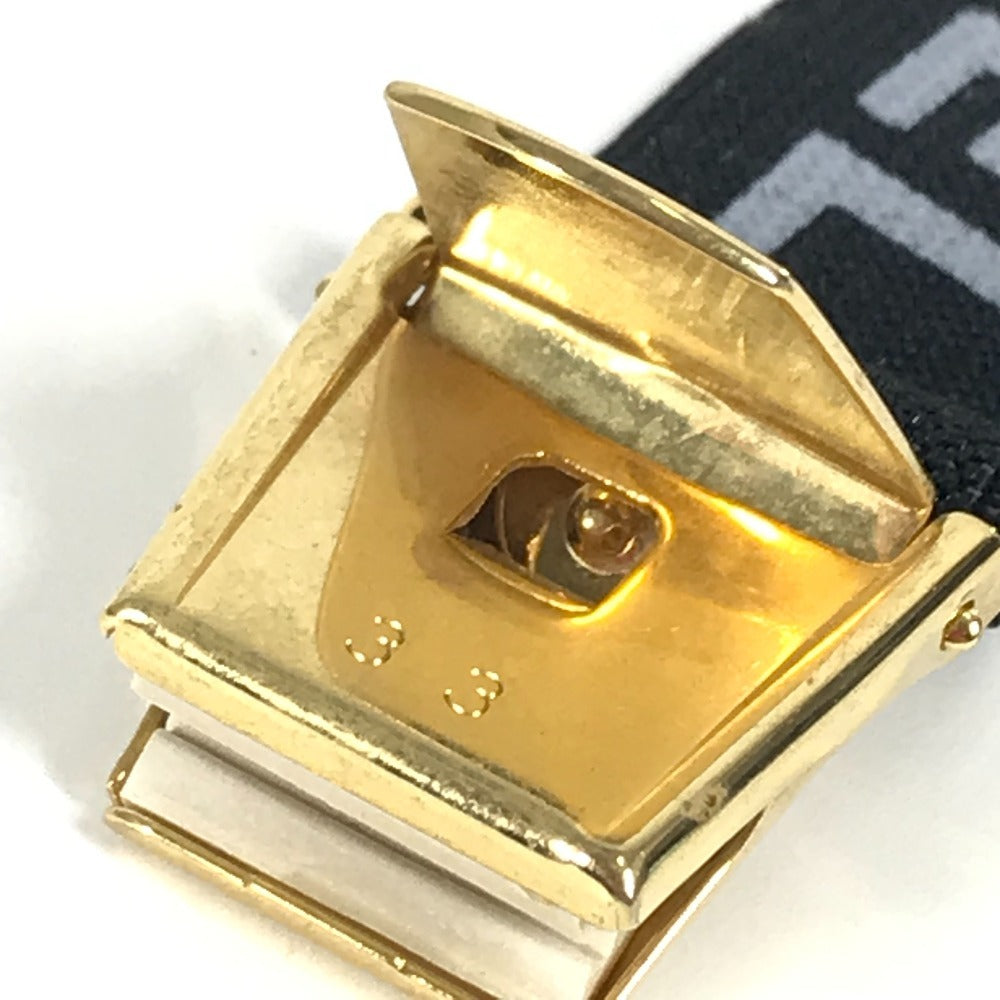 CHANEL ロゴ ヴィンテージ アームバンド 1つのみ 袖止め ベルト ゴム レディース ブラック