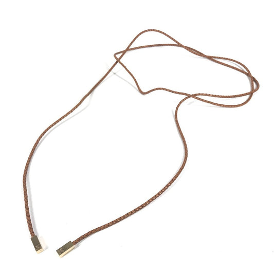 LOUIS VUITTON M67302 Santur VVN Tresse Braided Leather Belt, Women's, Brown