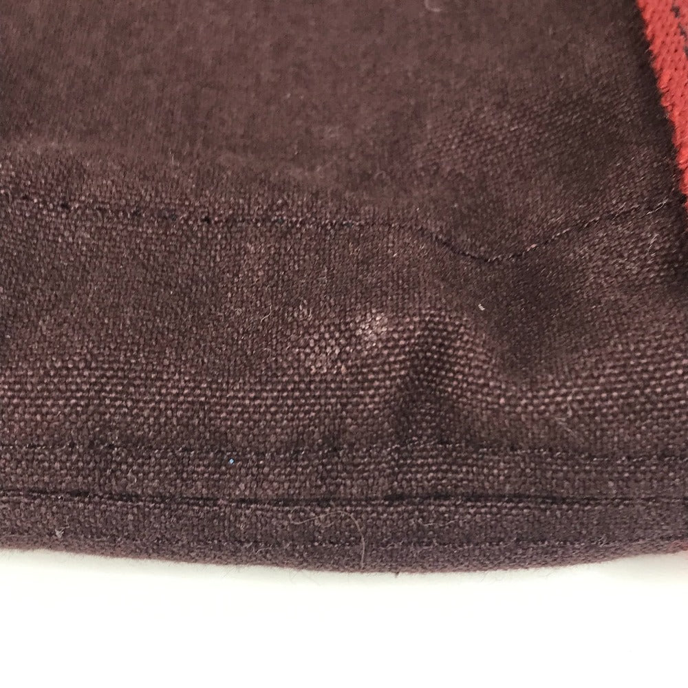 HERMES フールトゥカバス カバン トートバッグ ハンドバッグ コットン ユニセックス ブラウン系