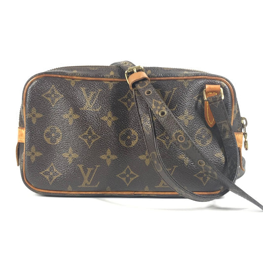 LOUIS VUITTON M51828 Monogram Pochette Marly Bandouliere Shoulder Bag, Crossbody Bag, Monogram Canvas, Unisex, Brown
