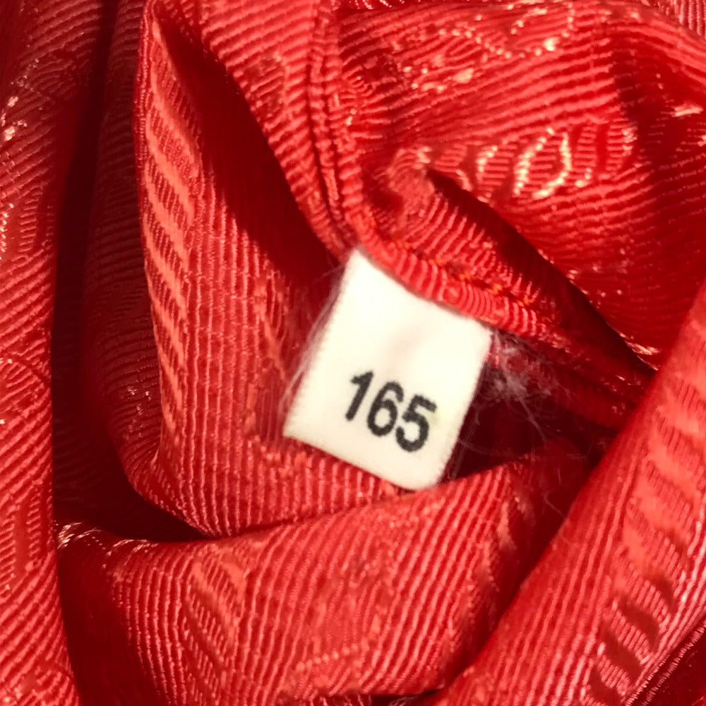 PRADA 編み込み ロゴ トライアングルロゴ 三角ロゴ プレート カバン トートバッグ ハンドバッグ ナイロン ユニセックス ピンク