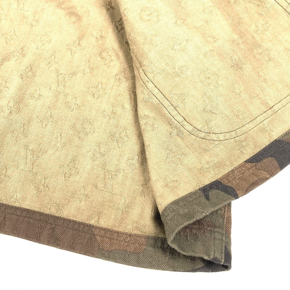 LOUIS VUITTON 不明 SUPREME シュプリーム カモフラージュ 迷彩 デニムトラッカー ショート アウター 長袖 ジャケット アパレル デニム コラボ ジャケット コットン メンズ グリーン