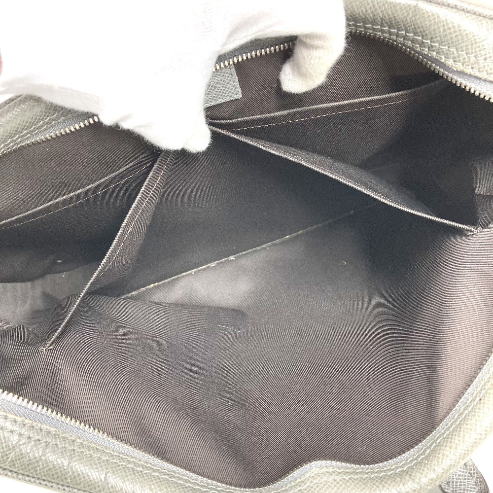 LOUIS VUITTON M30640 Taiga Porte-Document Voyage PDV Tote Bag, Business Bag, Taiga Leather, Unisex, Glacier Gray