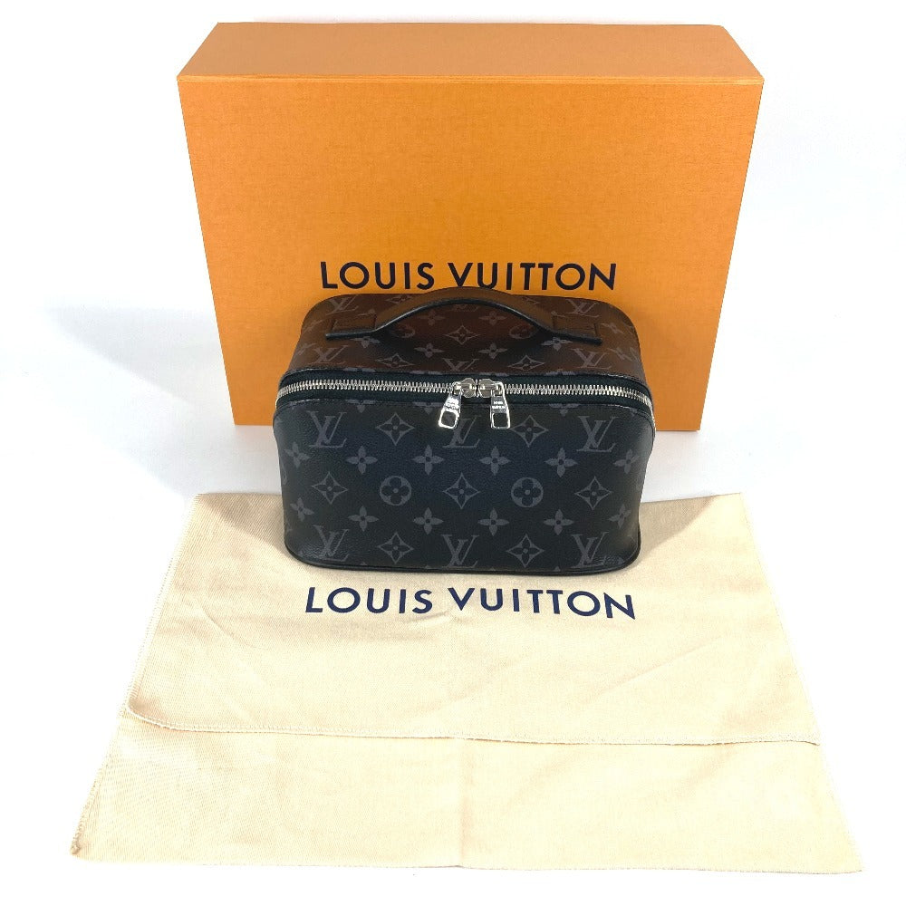 LOUIS VUITTON M11508 Monogram Eclipse Toiletry Bag, Pouch, Second Bag, Clutch Bag, Handbag, Monogram Eclipse Canvas, Women's, Black