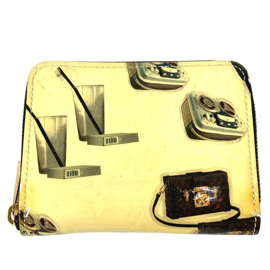 LOUIS VUITTON M50372 Nicolas Gescule Zippy Coin Purse, Round Zip Wallet, Coin Purse, Patent Leather, Unisex, Black