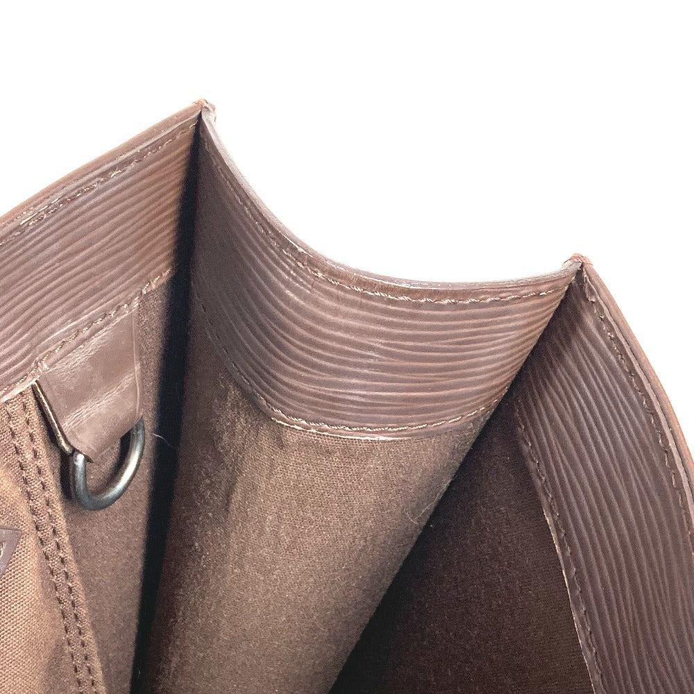 LOUIS VUITTON M5274D Epi Sac Plat PM Sac Plat PM Vertical Tote Bag, Epi Leather, Women's, Mocha Brown
