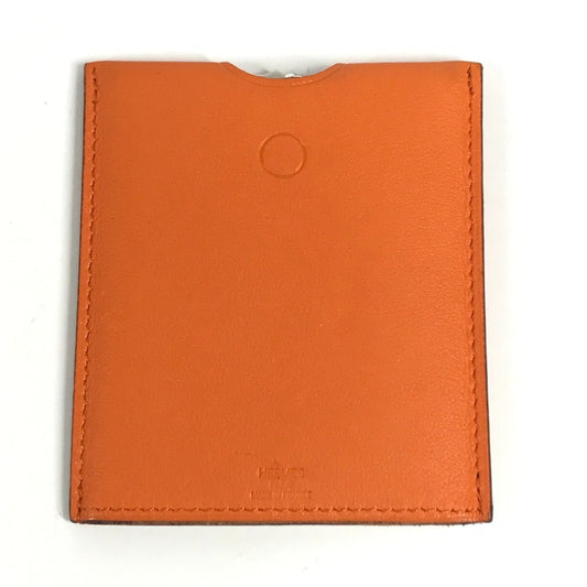 HERMES インテリア カードケース ランプドポッシュ カードライト ポケットライト カード型ライト 2つセット 雑貨 レザー ユニセックス オレンジ