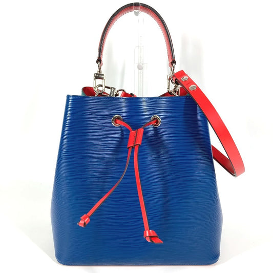LOUIS VUITTON M55395 Epi Neo Noe กระเป๋าสะพายข้าง ทรงถัง สะพายเฉียง สีสามสี กระเป๋าสะพายไหล่ หนัง Epi Unisex สีน้ำเงิน