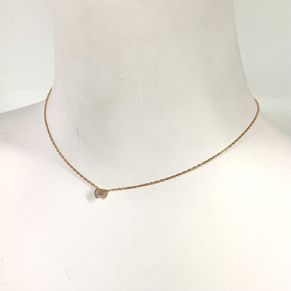 CARTIER Diamond Diamond Léger Heart Necklace in 18K Gold. Accessory Jewelry Chain Necklace. Au750 Gold. Women's.