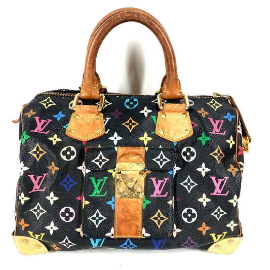 LOUIS VUITTON M92642 モノグラムマルチカラー スピーディ30 スピーディ 30 ミニボストンバッグ カバン ハンドバッグ モノグラムマルチカラーキャンバス レディース ノワール ブラック