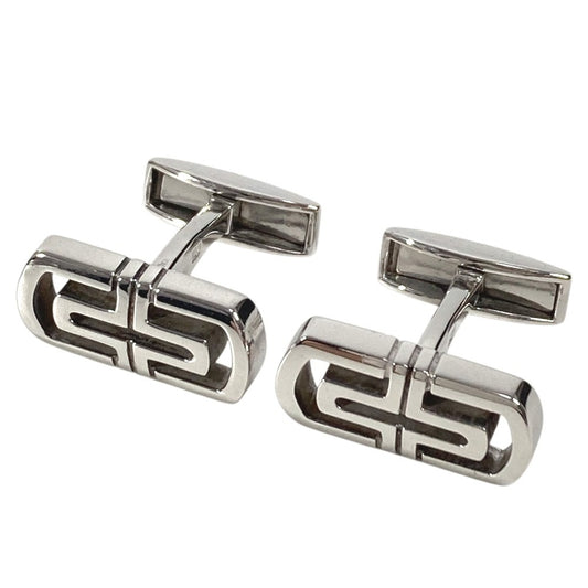 BVLGARI Parentesi Logo Accessory Jewelry Cufflinks SV925 Unisex Silver