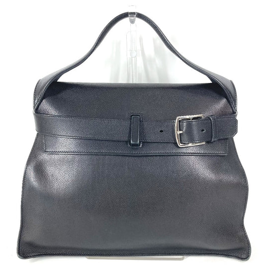 HERMES エトリベルト エトリ ベルト カバン トートバッグ フラップ ハンドバッグ レザー ユニセックス ブラック