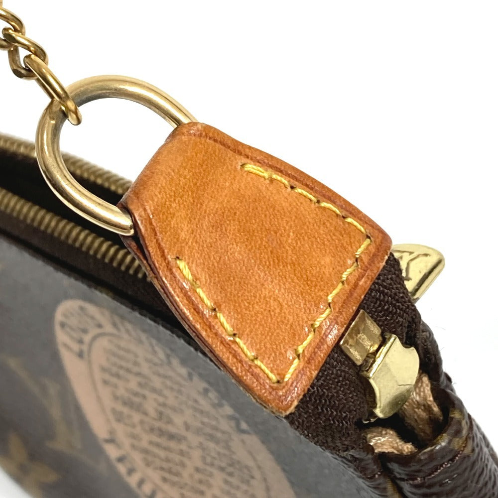 LOUIS VUITTON M60153 Monogram Mini Pochette Accessoires T&B Chain Bag, Pouch, Handbag, Monogram Canvas, Women's, Brown
