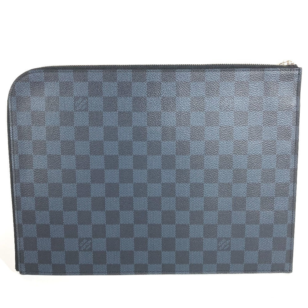 LOUIS VUITTON N41594 アメリカズカップ ダミエグラフィット ポシェット・ジュールGM ポーチ カバン セカンドバッグ L字ファスナー クラッチバッグ ダミエグラフィットキャンバス ユニセックス ブラック