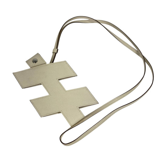 HERMES スマホケース Hラグ ロゴ ポーチ ショルダーバッグ iphoneケース アイフォン スマートフォンケース エプソン ユニセックス ナタ ホワイト系