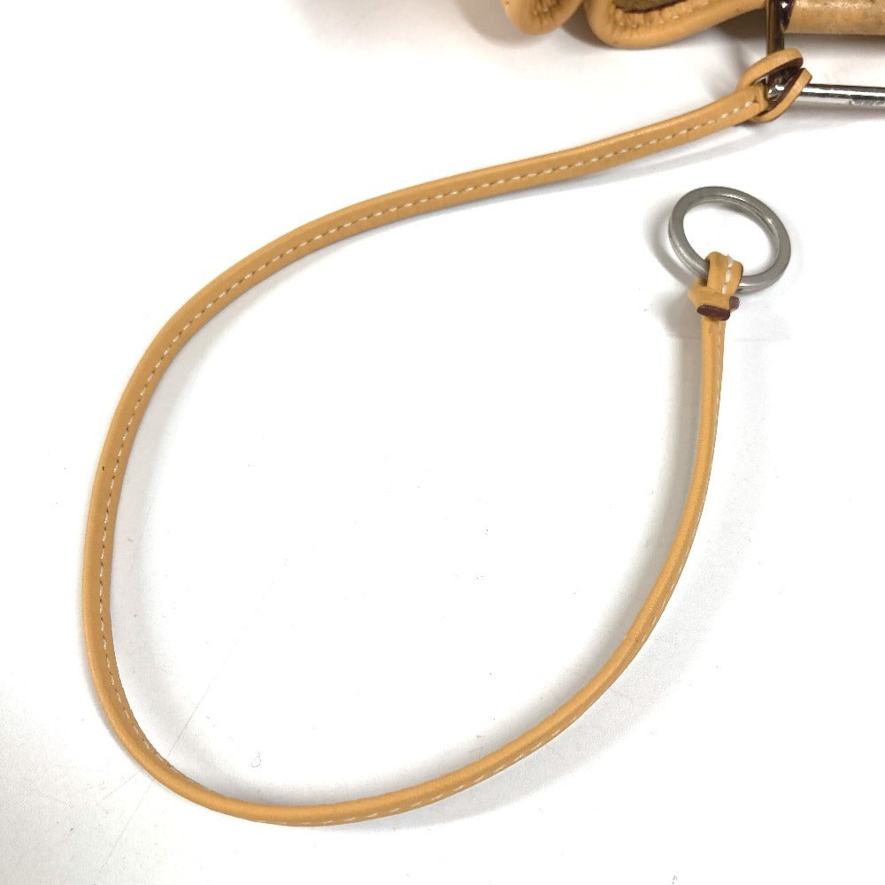 HERMES H パンチングロゴ ランチ カバン 肩掛け 巾着バッグ ショルダーバッグ トリヨンクレマンス ユニセックス イエローベージュ系