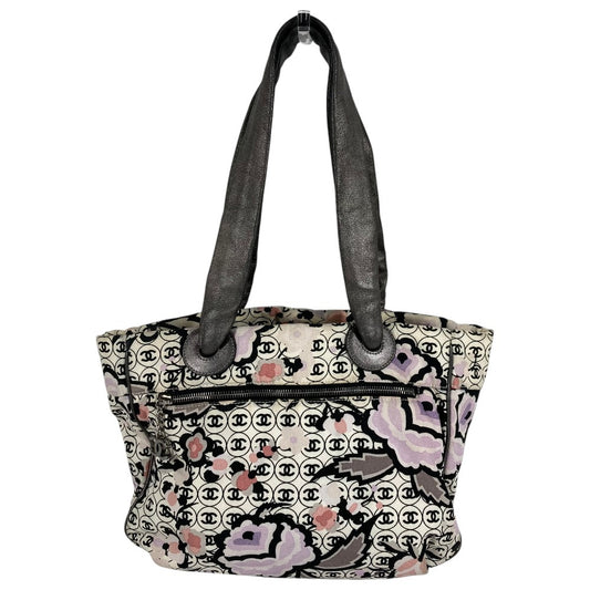 CHANEL Vintage Logo CC Coco Mark All-Over Print Bag Shoulder Tote Bag Shoulder Bag Leather/Canvas Unisex Multi-color