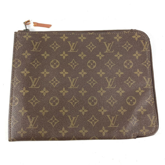 LOUIS VUITTON M53457 モノグラム ポッシュ ドキュマン 30 カバン セカンドバッグ 書類ケース L字ファスナー クラッチバッグ モノグラムキャンバス ユニセックス ブラウン