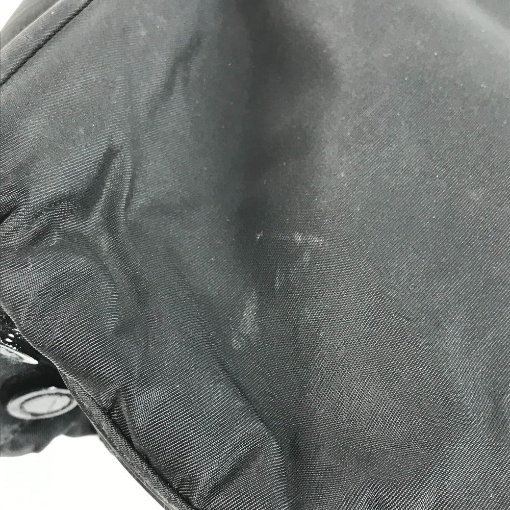 PRADA Triangle Logo Plate Handbag Tote Bag Briefcase Document Bag Business Bag Nylon Unisex Black