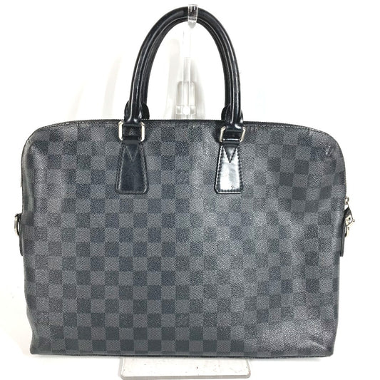 LOUIS VUITTON N48224 ダミエグラフィット ポルトドキュマンジュール PDJ カバン ブリーフケース ハンドバッグ 書類バッグ ビジネスバッグ ダミエグラフィットキャンバス ユニセックス ブラック