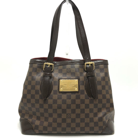 LOUIS VUITTON N51204 ダミエ ハムステッドMM ハムステッド MM トートバッグ カバン 肩掛け ショルダーバッグ ダミエキャンバス ユニセックス エベヌ ブラウン