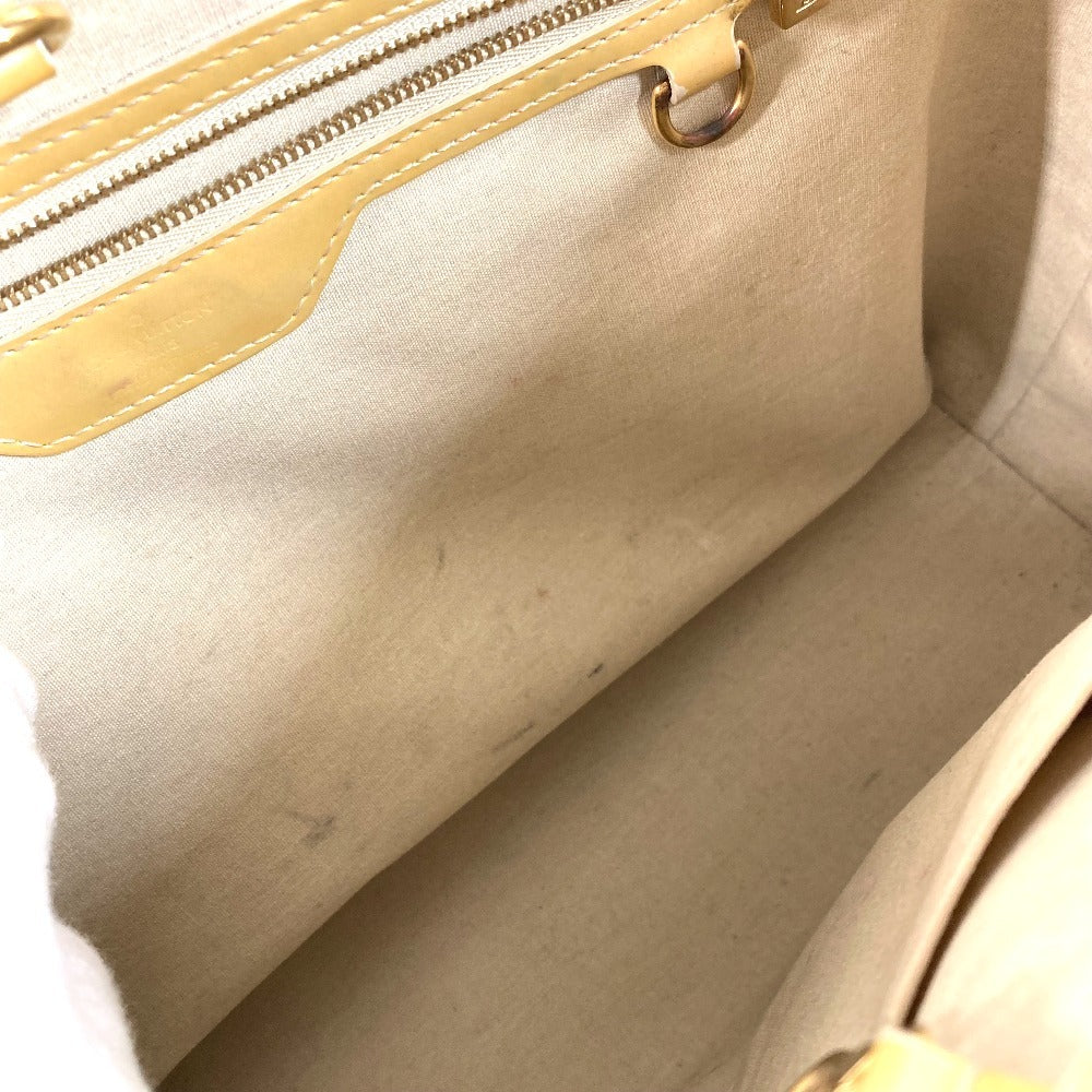 LOUIS VUITTON M91441 Monogram Vernis Wilshire MM Wilshire MM Bag Shoulder Bag Tote Bag Handbag Monogram Vernis Canvas Women's Blanc Corail Beige