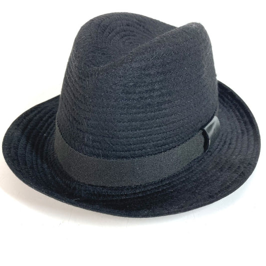 GUCCI Logo Hat Cap Bucket Hat Bob Hat Hat Cotton Men's Black