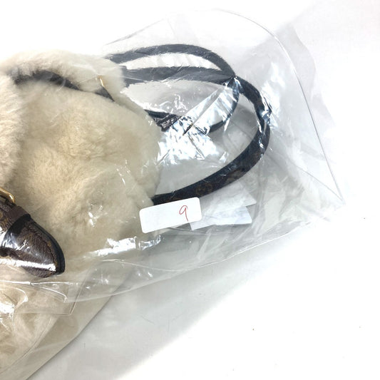 LOUIS VUITTON M11919 LV SKI ナノ テディ バックパック バックパック カバン 3WAYバッグ ショルダーバッグ ハンドバッグ リュックサック シアリング ユニセックス クレーム ベージュ
