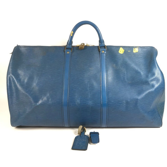 LOUIS VUITTON M42945 エピ キーポル60 キーポル 60 旅行バッグ ボストンバッグ カバン ボストンバッグ エピレザー ユニセックス トレドブルー ブルー
