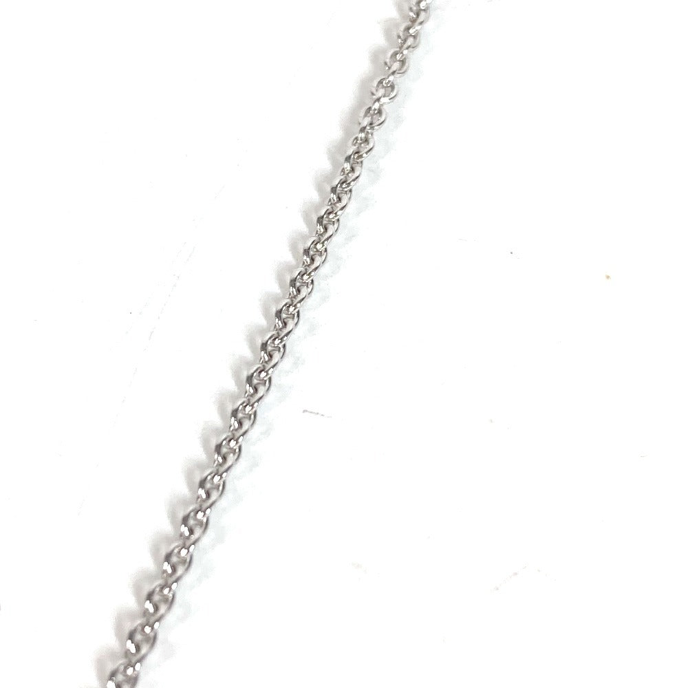 BVLGARI Gold K18 18K WG Bvlgari Bvlgari Logo Diamond Accessories Jewelry Necklace WG750 Unisex Silver