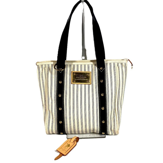 LOUIS VUITTON M40132 Antigua Cabas MM Shoulder Bag Tote Bag Canvas Unisex White