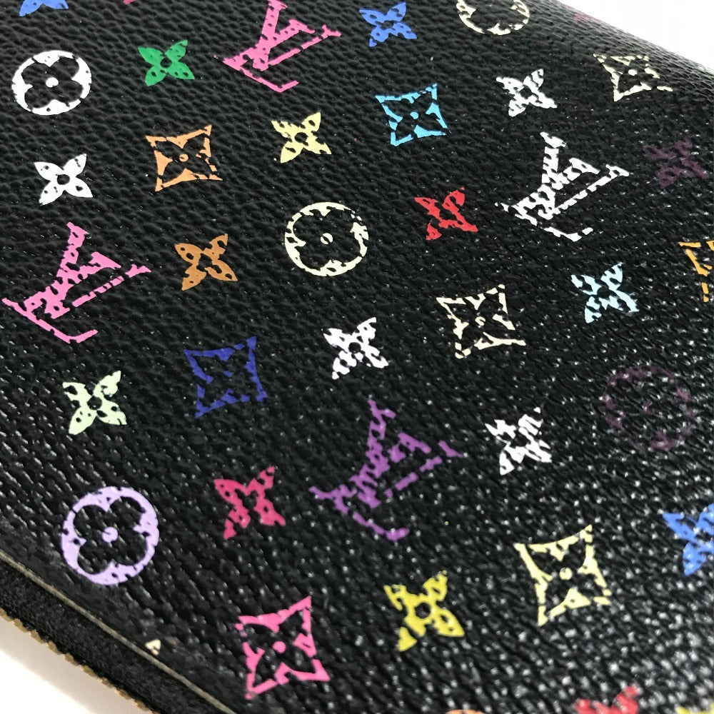 LOUIS VUITTON M60243 Monogram Multicolor Zippy Wallet Long Wallet Round Zipper Wallet Monogram Multicolor Canvas Unisex Noir Black