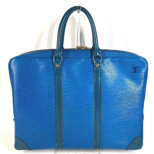 LOUIS VUITTON M54475 エピ ポルト ドキュマン ヴォワヤージュ PDV ハンドバッグ 書類バッグ ブリーフケース ビジネスバッグ エピレザー ユニセックス トレドブルー ブルー