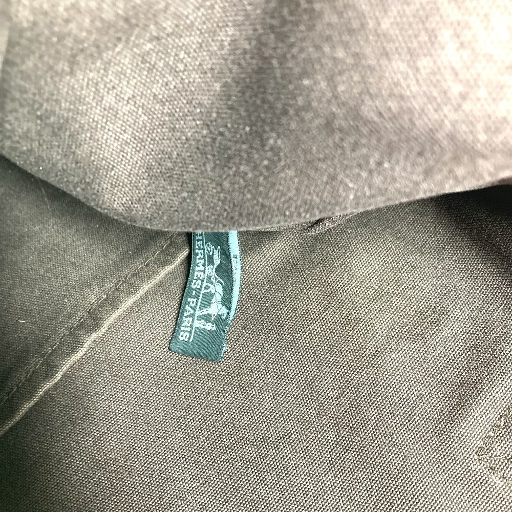 HERMES ハーフレザー フールトゥ カバス カバン トートバッグ ハンドバッグ レザー/キャンバス ユニセックス ブラウン