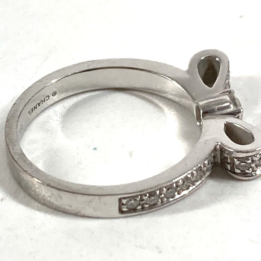 CHANEL J3412 ジュエリー 金 K18 18K ホワイトゴールド リュバン ドゥ シャネル ダイヤ ダイヤモンド リボン りぼん アクセサリー リング・指輪 WG750 レディース シルバー