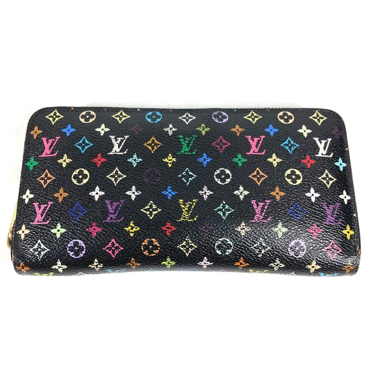LOUIS VUITTON M60243 モノグラムマルチカラー ジッピーウォレット ロングウォレット ラウンドファスナー 財布 長財布 モノグラムマルチカラーキャンバス ユニセックス ノワール ブラック