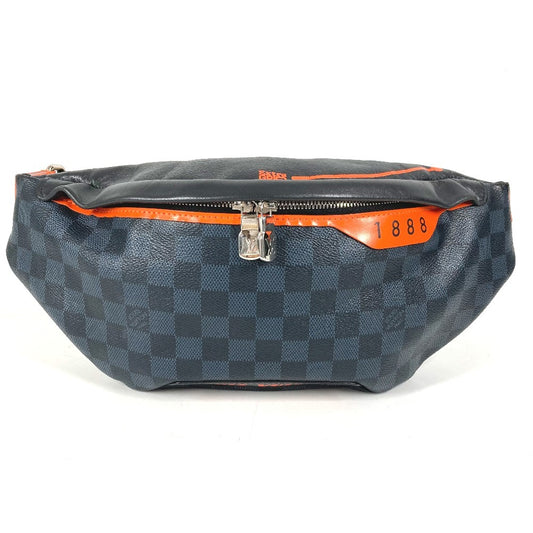 LOUIS VUITTON N40161 Damier Cobalt Discovery Bumbag Waist Bag Belt Bag Pouch Body Bag Damier Cobalt Canvas Unisex Navy