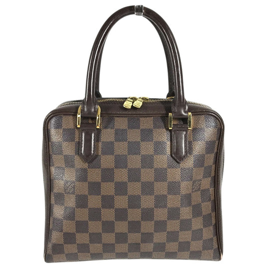 LOUIS VUITTON N51150 Damier Brera Bag Hand Bag Damier Canvas Ebene Brown Used