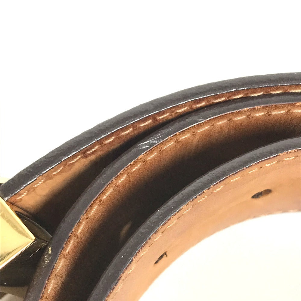 LOUIS VUITTON M9608V Monogram Ceinture Initial Accessory buckle LV logo belt MonogramCanvas Brown Used