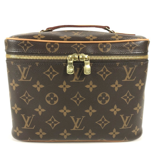 LOUIS VUITTON M42265 Monogram Nice BB Nice BB Bag, pouch, makeup box, box Hand Bag MonogramCanvas Brown Used